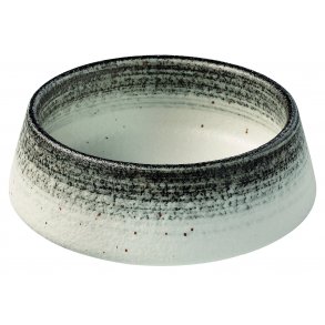 Stentjsskl hvid/sort  19 cm. 170 cl.  