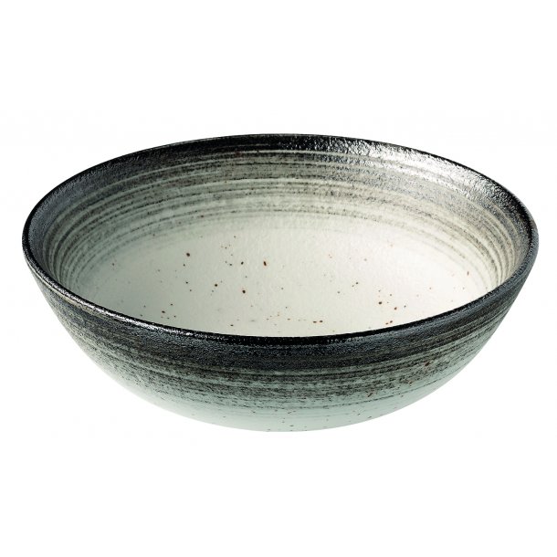 Stentjsskl hvid/sort  21 cm. 135 cl.  