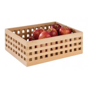 Trkasse lys brun 34x26x12,5 cm  