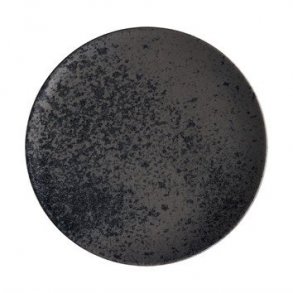 Sandstone tallerken sort � 26 cm.  