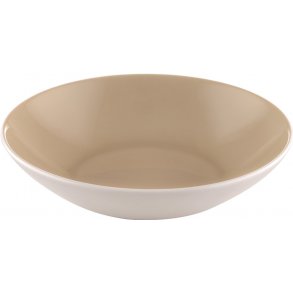 Sandstone tallerken beige dyb � 18 cm.  