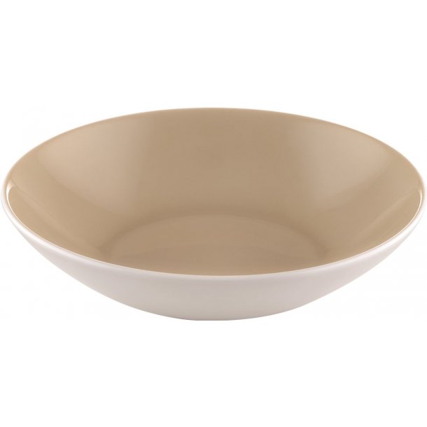 Sandstone tallerken beige dyb � 18 cm.  