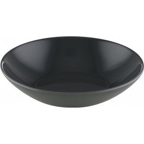 Sandstone tallerken sort dyb � 18 cm.  