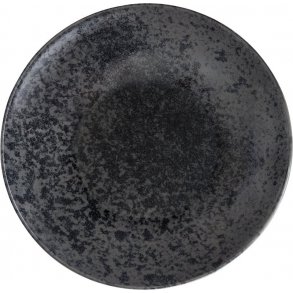 Sandstone tallerken sort dyb � 24 cm.  
