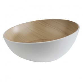 HV sk�l melamin sk�v hvid/beige � 25 cm.  