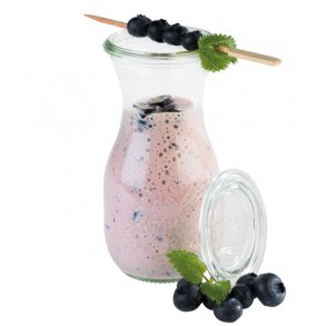 Weck flaske m/lg  6 cm. 0,25 L  