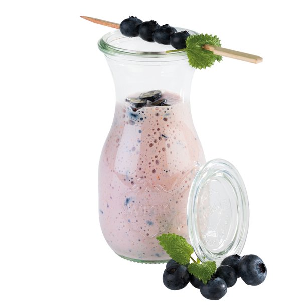 Weck flaske m/lg  6 cm. 0,25 L  