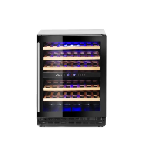 Vinkleskab Gastro 46 flasker 2 zoner  