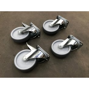 Kleskabshjul Ecostore 125 mm.  