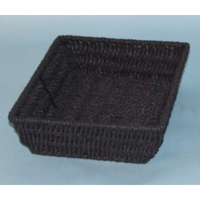 Brdkurv sort regt. 24x19x5 cm.    
