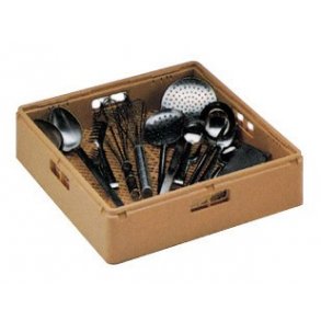 Opvaskekurv bestik beige 50x50 cm  