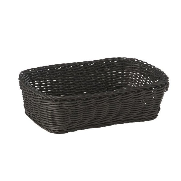Brdkurv plast sort rekt. 31x21x9 cm  
