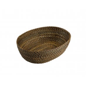 Brdkurv lys/mrk oval 24,5 cm.  