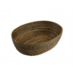 Brdkurv lys/mrk brun oval 29,5 cm.  