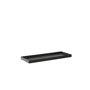 Bakke sort pur gummi 39x14,5 cm.  