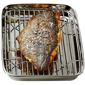 Fad rf. med rist 20x15x3 cm  