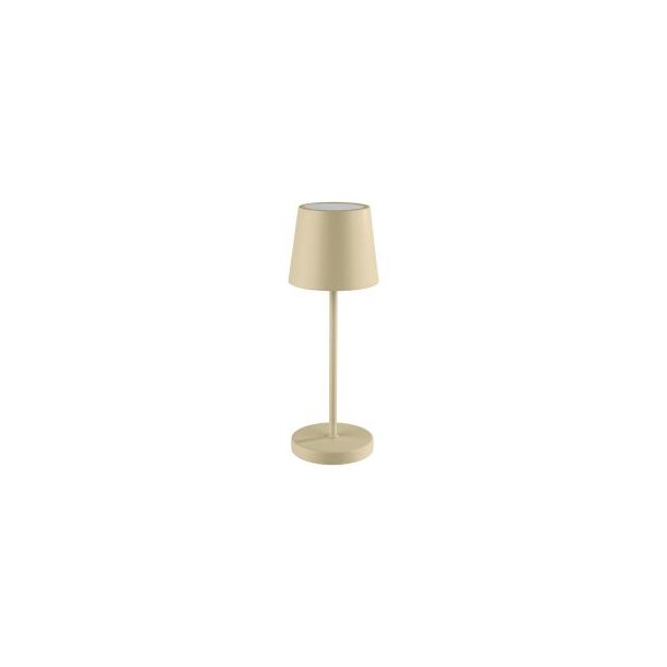 Bordlampe Merle mini sand genopladelig  