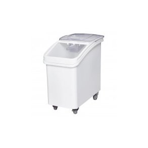 Affaldsspand p� hjul m/l�g skr� forkant   