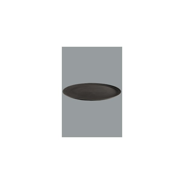 Bakke sort skridsikker oval 74x60 cm  