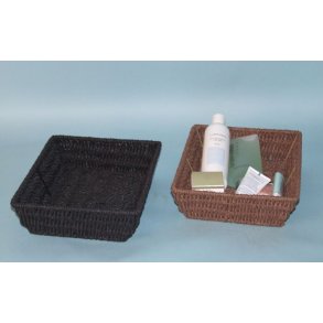 Brdkurv sort regt. 28x22x7 cm.    