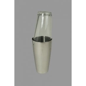 Cocktailshaker Boston Rustfri/glas 0,6 L  