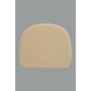 Grydeskraber plast  halvmne 122x90 mm.  