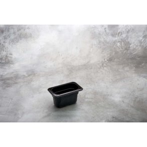 Kantine sort polycarbonat 1/9 GN x 100mm  