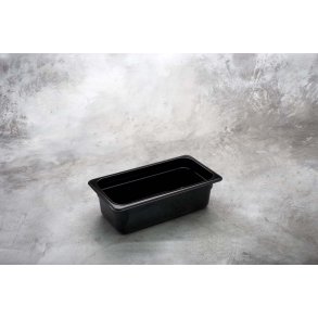 Kantine sort polycarbonat 1/3 GN x 100mm  