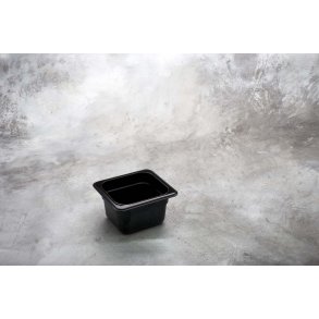 Kantine sort polycarbonat 1/6 GN x  65mm  