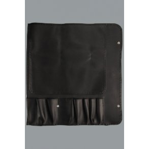 Knivmappe rulle Sort 9 dele  