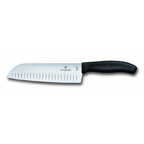 Vict santoku kniv sort 68523 17,0 cm  