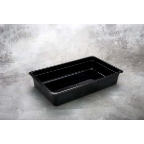 Kantine sort polycarbonat 1/1 GN x  65mm  