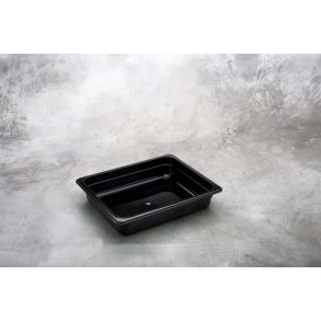 Kantine sort polycarbonat 1/2 GN x  65mm  