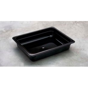 Kantine sort polycarbonat 1/2 GN x 150mm  