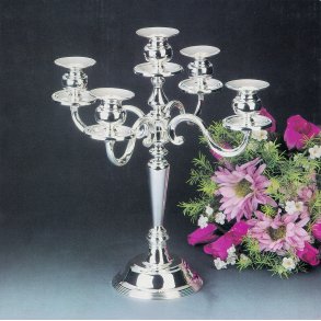 Lysestage forslvet  5 arm hjde 35,0cm  