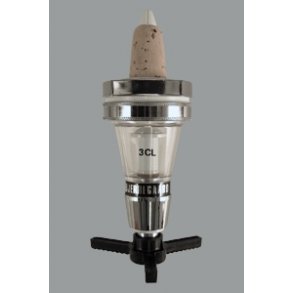 M�lekolbe  Crom-plast 3 cl uden t�ller  