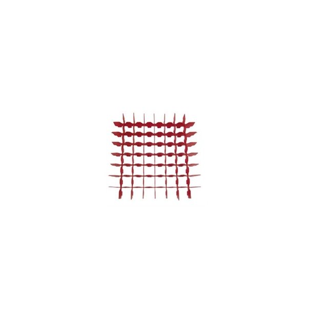 Ruminddeling f/ glas rd 8x8 rum  55mm  