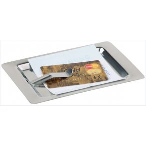 Regningsholder rustfri  17x11 cm.  