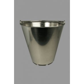 Spand med bundring  rustfri 15,0 L  