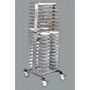 Tallerkenstativ rustfri 40 hylder  