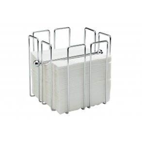 Servietholder crom 19x19x19 cm.  