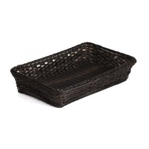Brdkurv plast sort/brun 1/1 GN 100 mm.  