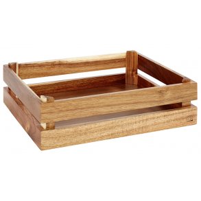 Tr�kasse brun 35x29x10,5 cm.  