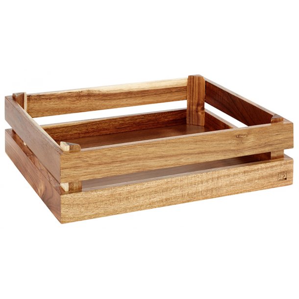 Tr�kasse brun 35x29x10,5 cm.  